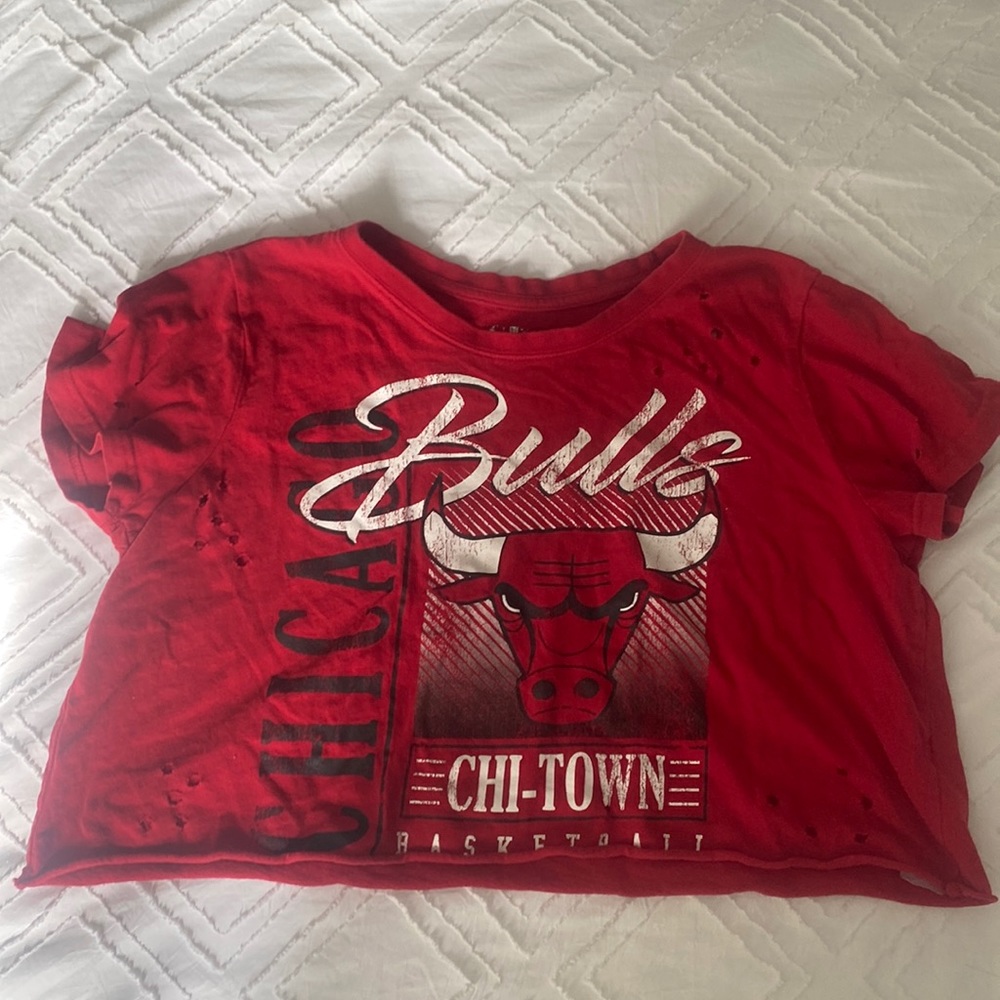 Chicago Bulls worn out crop top